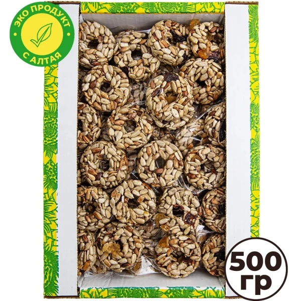 №3 Козинаки из подсолнечника с медом и сухофруктами "Зачетные" 500г в Липецке