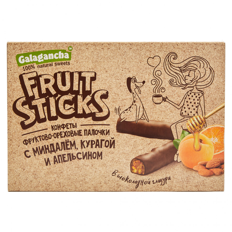  Берестов КРАФТ Fruit Stiсks с курагой и миндалем, 175г   в Липецке