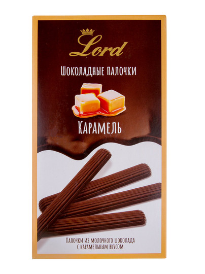 №1 TM LORD Палочки из молочного шоколада с карамельным вкусом, 80 гр в Липецке