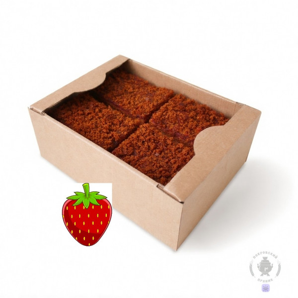№3 Пряник 1кг с фруктовой начинкой Клубника в Липецке