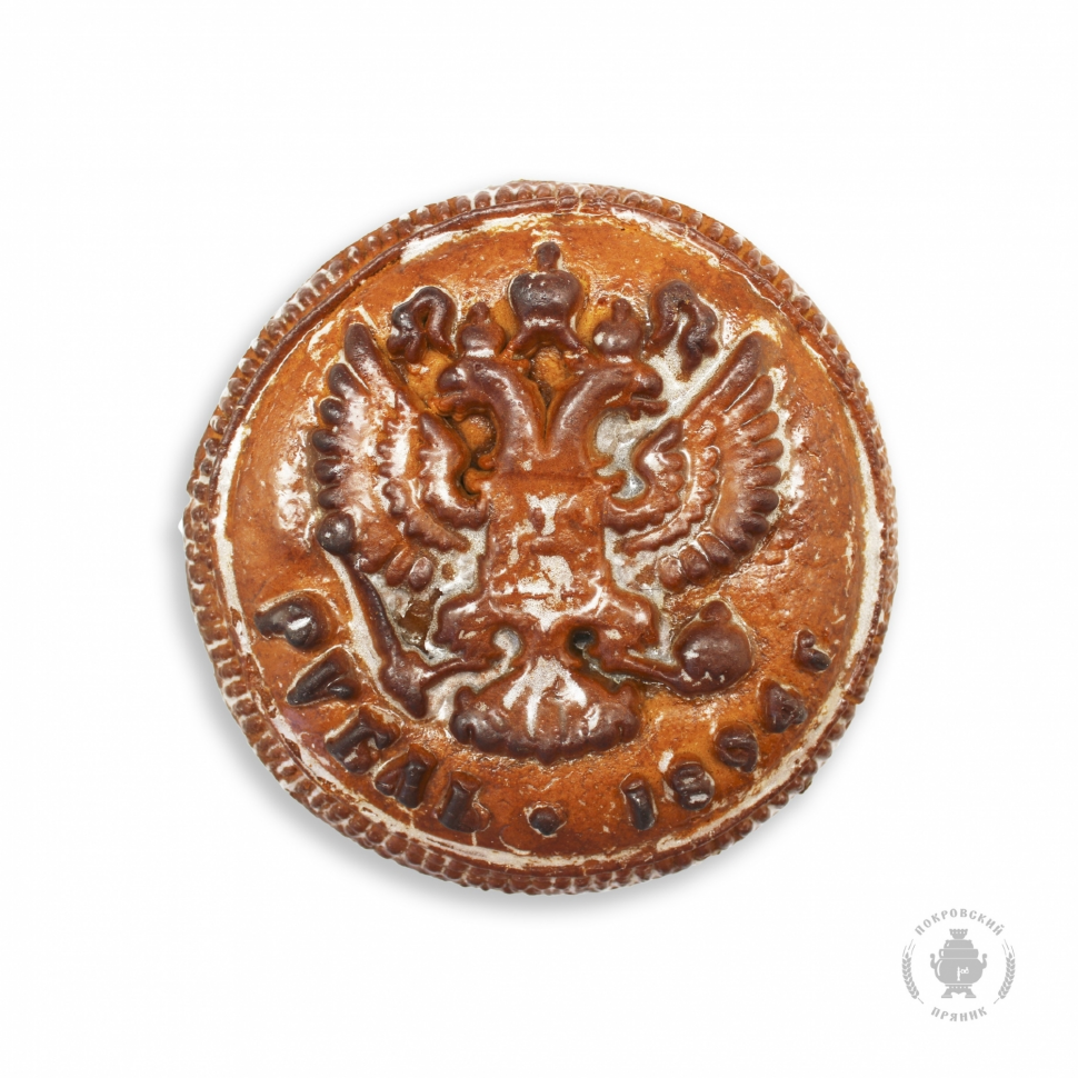  Пряник печатный  Рубль, (начинка сгущёнка+грецкий орех), 300г в Липецке
